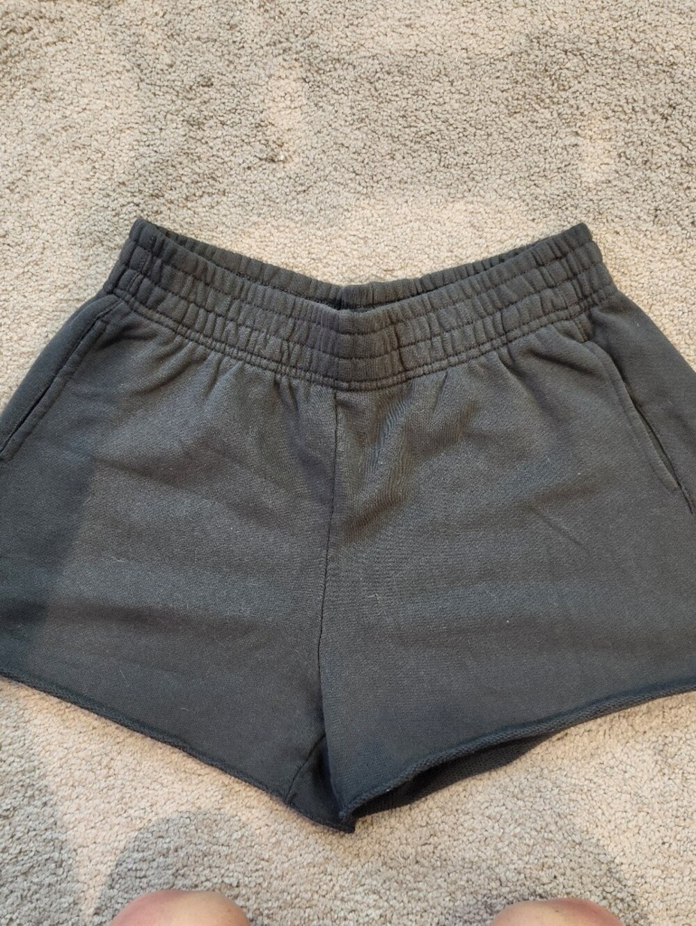 aerie Black Athletic Lounge Shorts